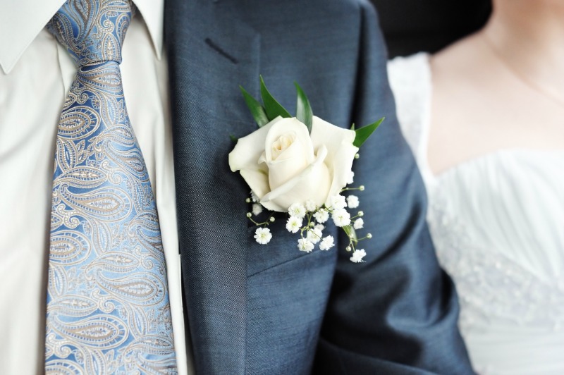 9. Boutonnieres and corsages can be made 2 days ahead of time, like the floral centerpieces.