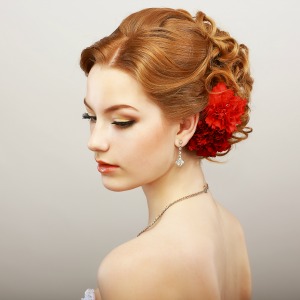 Teased updo