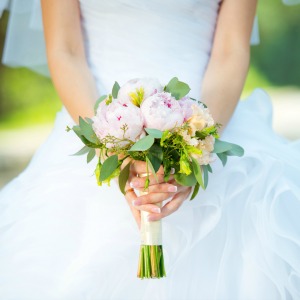 Delicate peonies