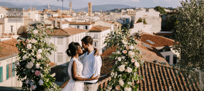 couple having destination wedding